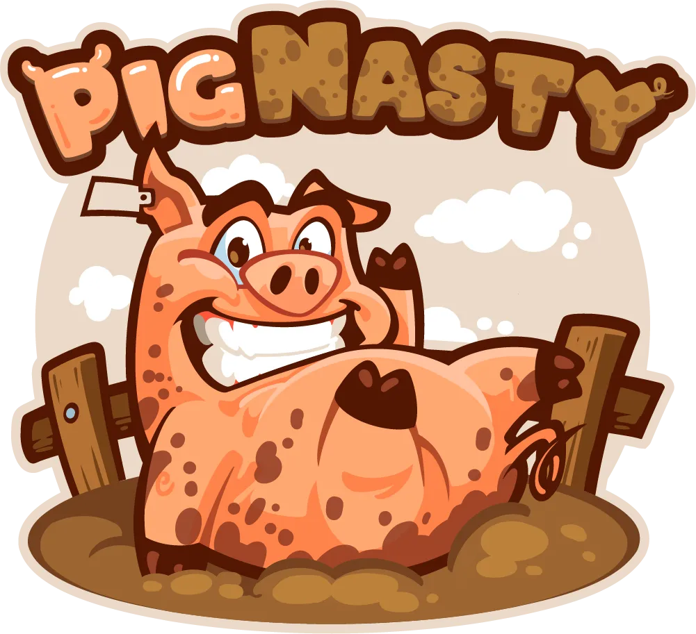 Pig Nasty mascot by Meekow