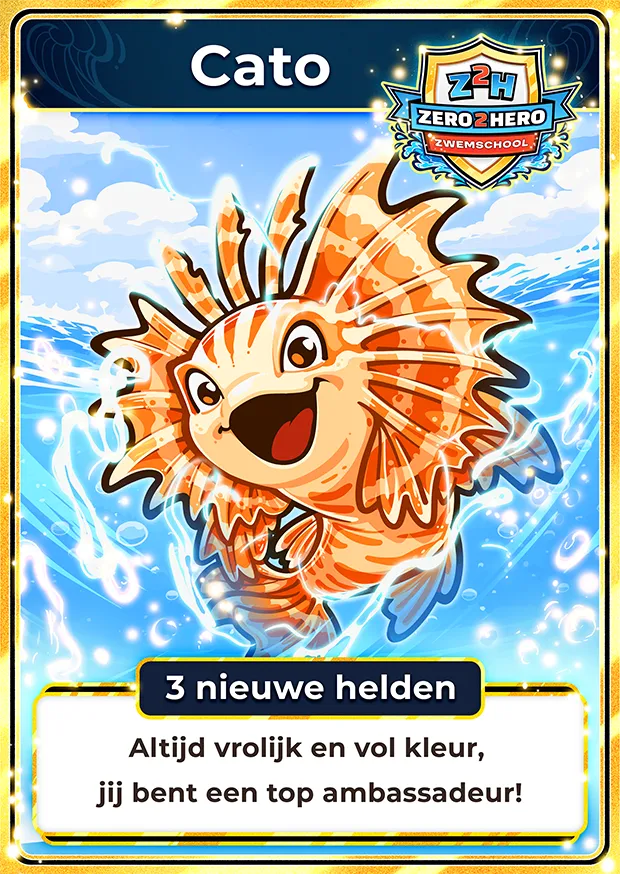 Cato reward card from the Zero2Hero collectible set