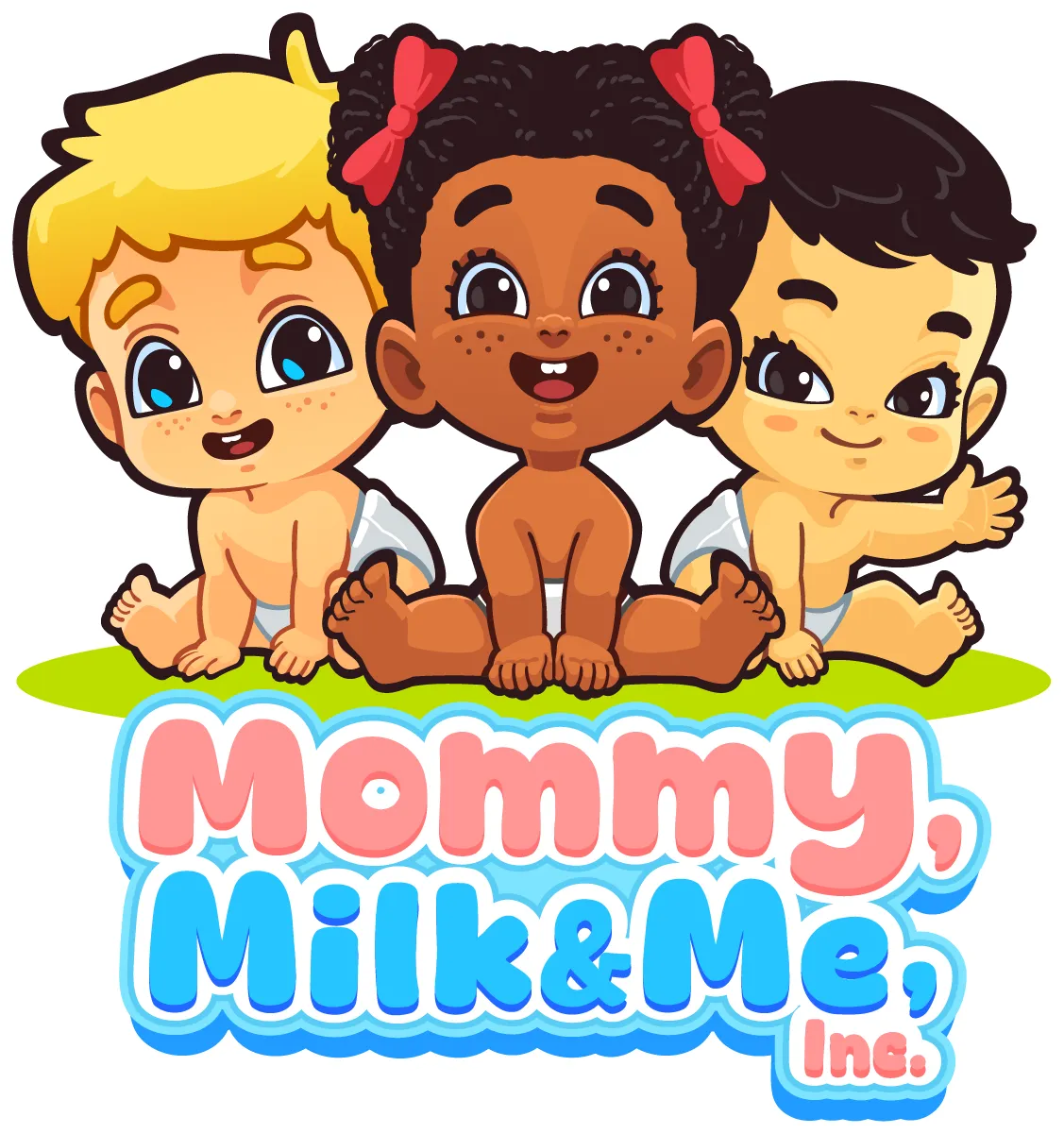 Secondary Mommy, Milk & Me logo lockup